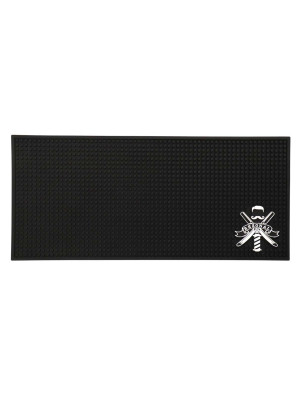 Barber Mat Rubber Zwart 45x20cm