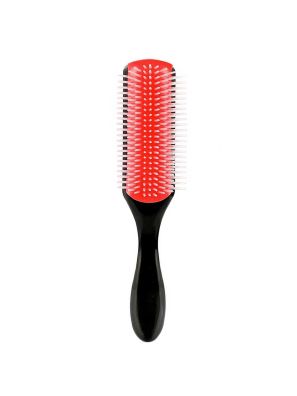 Borstel Styling Wit/Rood Zwart 9 Rijen