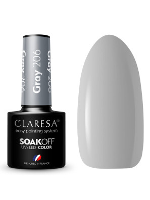 Claresa UV/LED Gellak 5ml Gray 206 Savanna Vibes