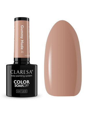 Claresa UV/LED Gellak 5ml Nude Glow - Gummy Nude 4