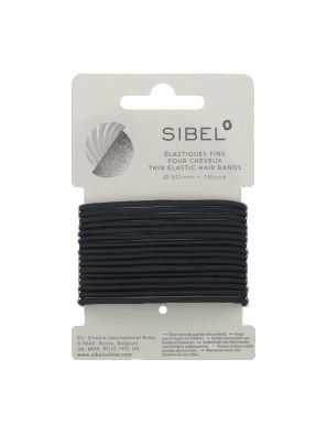 Sibel Elastiekjes Zwart Middel 16st.