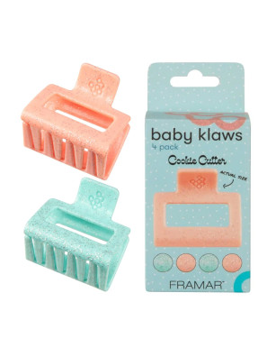 Framar Baby Klaws Small Rectangle Claw Clips Cookie Cutter 4st.