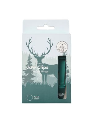 My Professional Jaw Clips Forest Green 4st.
