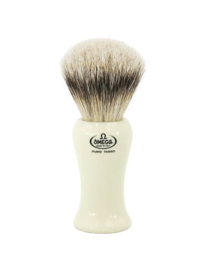 Omega Scheerkwast 100% Super Badger Crème Handvat 12,5cm