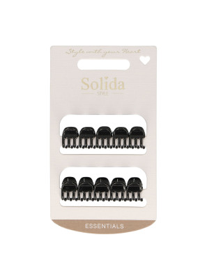 Solida Klemmetjes Zwart Klein 10st.