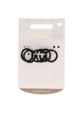 Solida Mini Elastiekjes Zwart 6st.