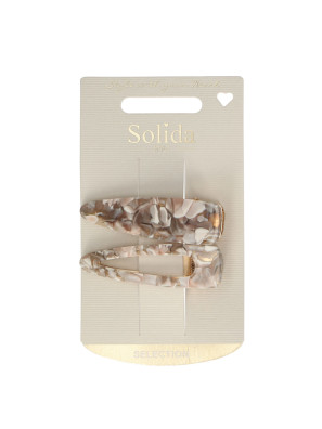 Solida Clips Grijs met Patroon 2st.
