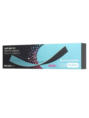 Staleks Pro Vijlen Wegwerp Dubbelzijdig Mix 180/240 Grit Recht 50st.