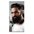 Trend Design Banner Platin Model Heren met Baard 50x100cm