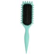 Curly Hair Brush Styling Green Square