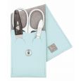 Erbe Solingen 3-delige Manicure Etui met Drukknoop sluiting Zacht Blauw (ERBE9670)