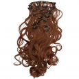 Hair Angels Clip-In Extensions Complete Set 10 Banen Wavy Teddy Brown