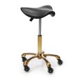 Kappersfiets Saddle Stool 360 Gold Frame
