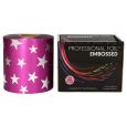Folie Aluminium Rol Pink Star Embossed 12cmx100m 15MU