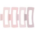 Framar King Klaws Large Rectangle Claw Clips Blush 4st.