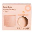 Framar Bamboo Bowls Peach Please 2st.