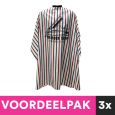 3 Stuks Kaplaken Barbershop Gestreept met Print Voordeelpakket