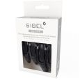Sibel Gator Verdeelclips Haaienbek 2x 9cm + 2x 11cm Zwart