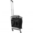 Kapperskoffer Trolley Met Zitje En Werkblad Zwart
