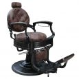 Barburys Malone Barberstoel Retro Bruin met Hydraulische Pomp