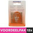 12 Stuks Invisible Schuifjes Newey Kaartje Blond Kort Voordeelpakket