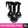 3 Stuks Waterspuit Langwerpig Zwart 280ml Voordeelpakket