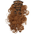 Hair Angels Clip-In Extensions Complete Set 10 Banen Wavy Mahogany Brown