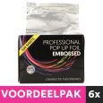 Folie Aluminium Embossed 12.7 x 27.3cm Zilver 500 vel 15MU Voordeelpakket