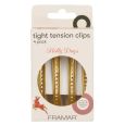 Framar Tight Tension Clips Holly Days Gold 4st.