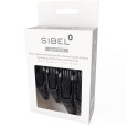 Sibel Gator Verdeelclips Haaienbek 2x 9cm + 2x 11cm Zwart
