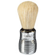 Omega Scheerkwast Varkenshaar Chrome Geribbeld Handvat 11cm