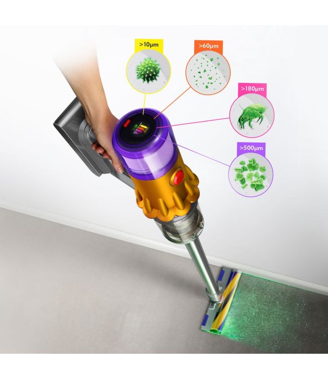 Dyson V12 Detect Slim Absolute Stofzuiger Goud/Nikkel