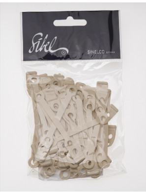 Sibel Wikkel Elastiekjes 50st. Plat/kort