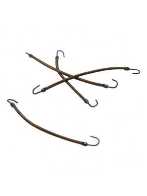 Elastiek met Haakjes Bruin 12st.