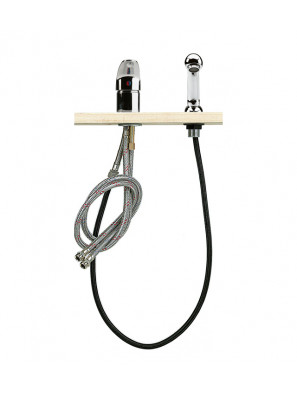 Gamox Mengkraan verchroomd + Chrome handdouche