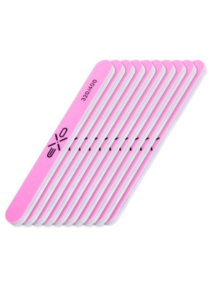 VoorNails EXO Nagelvijl Buffer Recht 320/400 Grit 10st.
