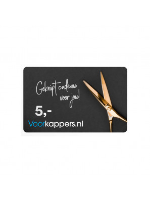 Voorkappers Cadeaukaart 5 Euro (inclusief BTW)