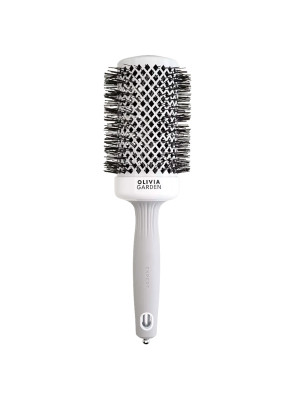 Olivia Garden Borstel Expert Blowout Shine Wit/Grijs 55mm