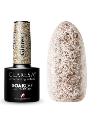 Claresa UV/LED Gellak 5ml Glitter 3