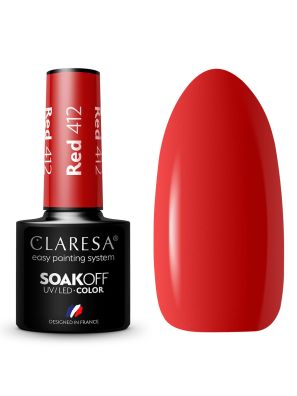 Claresa UV/LED Gellak 5ml Red 412 Take Me To The River