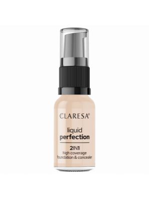 Claresa Liquid Perfection 2-in-1 Concealer en Foundation 102 Warm Medium 18gr.