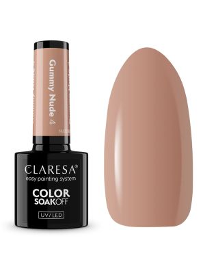 Claresa UV/LED Gellak 5ml Nude Glow - Gummy Nude 4