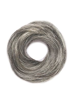 Solida Hair Scrunchie Messy Bun Grey