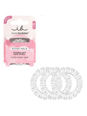 Invisibobble Extra Hold Crystal Clear 3 Stuks