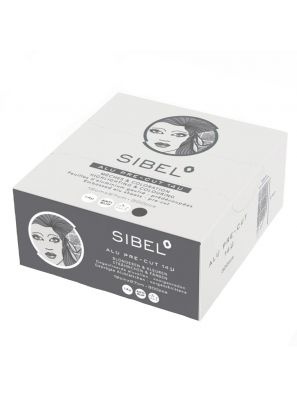 Sibel Folie Aluminium Voorgesneden Zwart 27x12cm 14MU Embossed 300st.