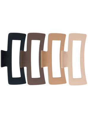 Framar King Klaws Large Rectangle Claw Clips Neutral 4st.