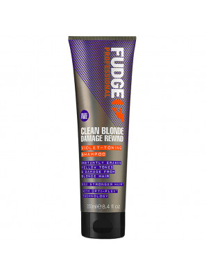 Fudge Clean Blonde Damage Rewind Violet-Toning Shampoo 250ml