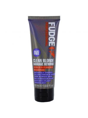 Fudge Clean Blonde Damage Rewind Violet-Toning Shampoo 50ml MINI