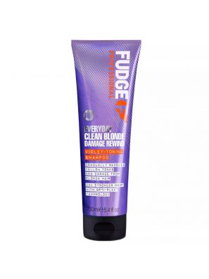 Fudge Everyday Clean Blonde Damage Rewind Violet-Toning Shampoo 250ml