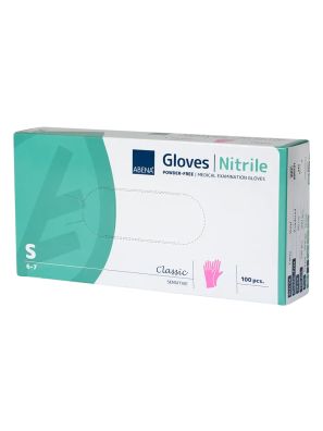 Abena Handschoenen Nitril 100st. Poedervrij Rose Small